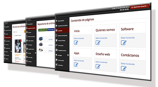 paginas web administrables
